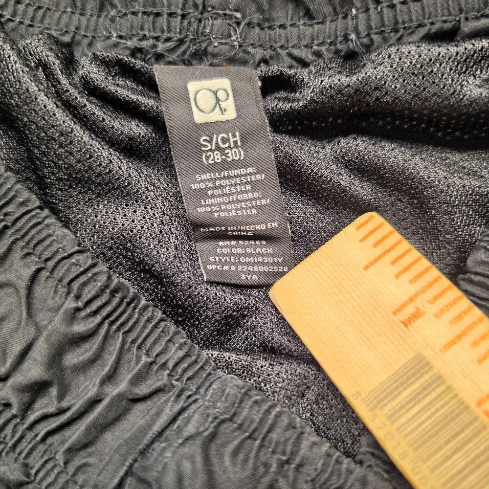 OP Ocean Pacific Mens Swim Trunks Small S‎ 28 30 Black Board Shorts Mesh Lining